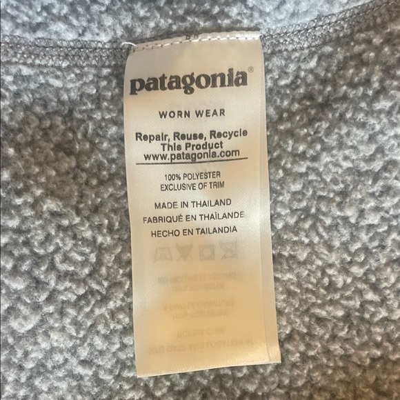 Patagonia Heathered Gray Fleece Quarterzip - Picture 6 of 6